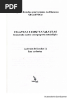 AULA 13 (A, B, C, D) - Palavras e Contrapalavras - Cotejo 2017