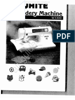 White W3300 Sewing Machine Instruction Manual