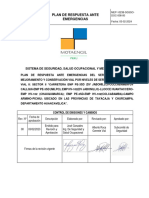 Plan de Respuesta Ante Emergencias RV 01