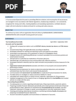 Muzafar Resume Tax Specialist