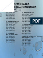 Daftar Harga Inner Herbalife