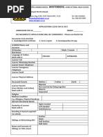 Application Form WAHS