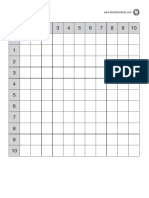 Blank Times Table