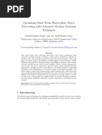 Optimizing Short-Term Photovoltaic Power Forecasting With Advanced Machine Learning Techniques