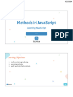 Methods in JavaScript