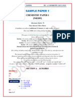 Sample Paper 1 (Solutions Only) - IsC Chemistry 2024