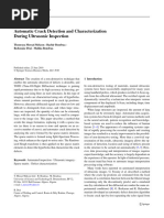 Automatic Crack Detection and Characterization During Ultras