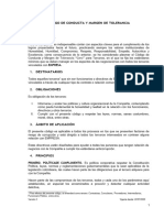 Codigo de Conducta y Margen de Tolerancia Cer