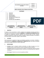 PR-SST-16 Procedimiento para Trabajo Electrico