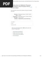 Introduction To Robotic Process Automation and Process Mining Level 2 Quiz - Attempt Review