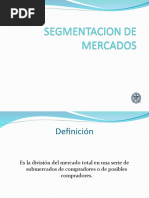 Segmentacion de Mercados