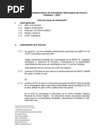 Ficha Recojo - CCPP 2023 PROVINCIA VICTOR FAJARDO