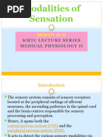 Modalities of Sensation