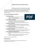 IGCSE Biology Practical Paper Overview and Worked Scenarios