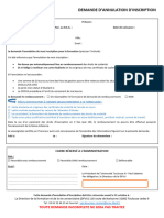 Demande de Modification IA Et Demande de Remboursement