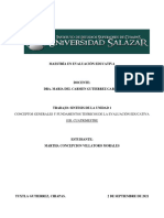 Reflexiones Sobre La Evaluación Educativa. Martha Villatoro Morales