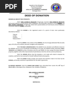 Deed of Donation