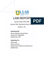 Mohosin Ahmed Shisir - 233016010 - LR2 - EEE 1204 - Electric Circuit II Lab