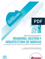 Tríptico Diplomado Internacional en Branding: Gestión y Arquitectura de Marcas