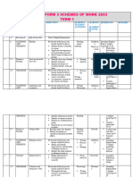 Jane's ENGLISH FORM 3 2023