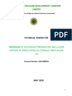 Technical ITT For 3-Layer Surface Coating Storage Tanks OML 111