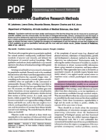 Qualitative Method VS Quantitative Method