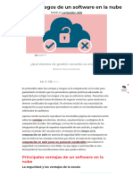 Ventajas y Riesgos de Un Software en La Nube - Evaluando Cloud