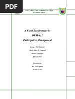 DEM-3B-DENNIS R. CAMPOS, MARIE GRACE CAMPUED AND ELEAZAR ELIAS TO DR TONY PARTICIPATIVE MANAGEMENT-Final-Exam