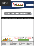 September 2023 Current Affairs Magazine - MakeIAS