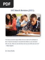 SAT March Revision 2021