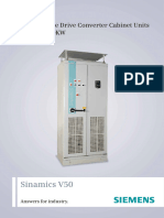 Sinamics V50: Ready To Use Drive Converter Cabinet Units 55KW 500KW