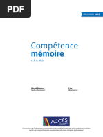 Competence Memoire 6 A 8 Ans Extrait Acces Editions