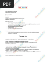 Red MAgIA - Representa Algebraicamente Una Sucesión Con Progresión Cuadrática de Figuras y Números.