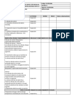 Formato Inspección Mensual Sistema Contra Incendio Nfpa 25