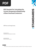 IEEE Standard For Calculating The Current-Temperature Relationship of Bare Overhead Conductors