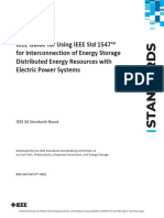 IEEE Guide For Using IEEE STD 1547™ For Interconnection of Energy Storage Distributed Energy Resources With Electric Power Systems