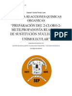 Apractica PREPARACIÓN DEL 2-CLORO-2-METILPROPANOVÍA REACCIÓN DE SUSTITUCIÓN NUCLEOFÍLICA