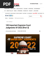 100 Important Supreme Court Judgments of 2022 (Part 3)