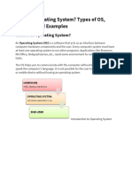 Operating System and Interface