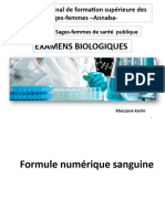 Examens Biologiques: Institut National de Formation Supérieure Des Sages-Femmes - Annaba