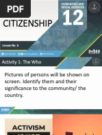 SHS HUMSS Citizenship 1