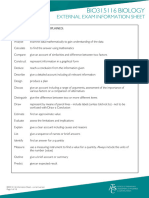 BIO315116 Biology Information Sheet