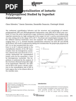 Isothermal Crystallization of Isotactic Poly (Propylene) Studied by Superfast Calorimetry - 2007 - Macromolecular Rapid Communications