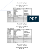 Class Sched Daily