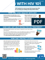 CDC Hiv Consumer Info Sheet Living With Hiv 101