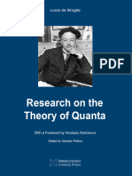 Research On The Theory of Quanta, Louis de Broglie