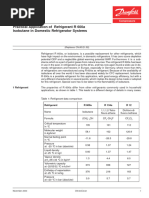 Practical Application of Refrigerant R 600a Isobutane in Domestic Refrigerator Systems