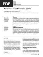 Actualización Del Derrame Pleural