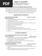 LDSP Resume - Schalow