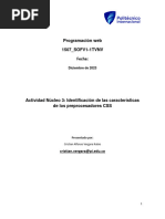 Actividad Núcleo 3 Identificación de Las Características de Los Preprocesadores CSS